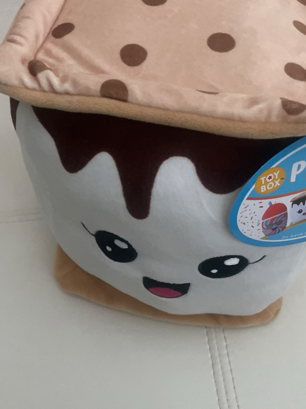 Plush S'mores Kids Crossbody Bag - Pink, Brown & White